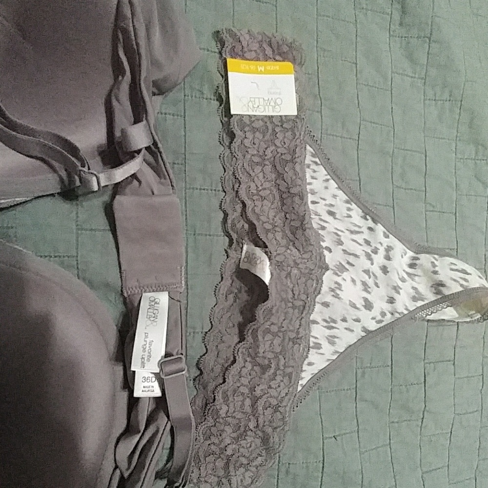 NWT Biegey leopard print thing and 36d bra